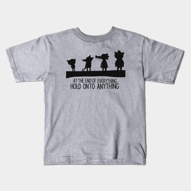 NITW silhouettes Kids T-Shirt by Tabletop Adventurer